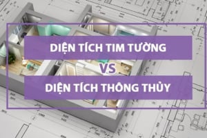 Diện tích tim tường và thông thủy là gì? Cách tính diện tích