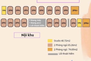 Mặt bằng bố trí căn hộ The Gió Riverside An Gia