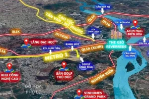 The Gió Riverside liền kề dự án Aeon Mall Biên Hòa